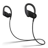 Powerbeats Wireless High-Performance In-Ear Kopfhörer - Apple H1 Chip, Bluetooth der Klasse 1, 15 Stunden Wiedergabe, Schweißbeständige In-Ear Kopfhörer - Schwarz (Neuestes Modell)