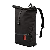 Red Rebane Gepäckträgerrucksack Purist Pro - Schwarz - Fahrradrucksack und Fahrradtasche in einem - funktional, schick & hochwertig - Gepäckträgertasche Handmade in Germany